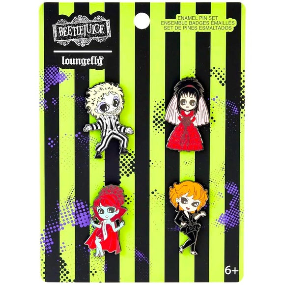 Loungefly Beetlejuice Tarot Cards Pin Set - Picture 1 of 3